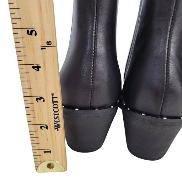 CHARLES BY CHARLES DAVID Black Leather Pointed Toe Chelsea Booties | 8.5 - Picture 6 of 16